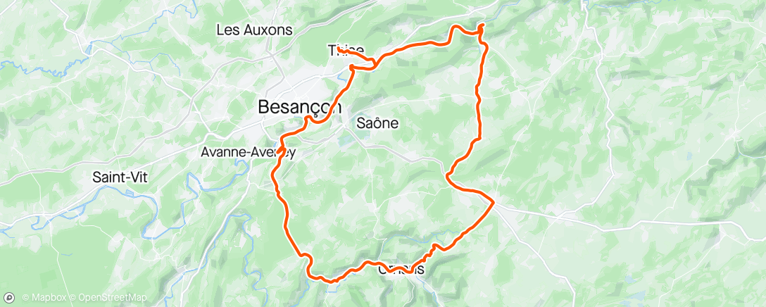 Map of the activity, Retour sur la route !