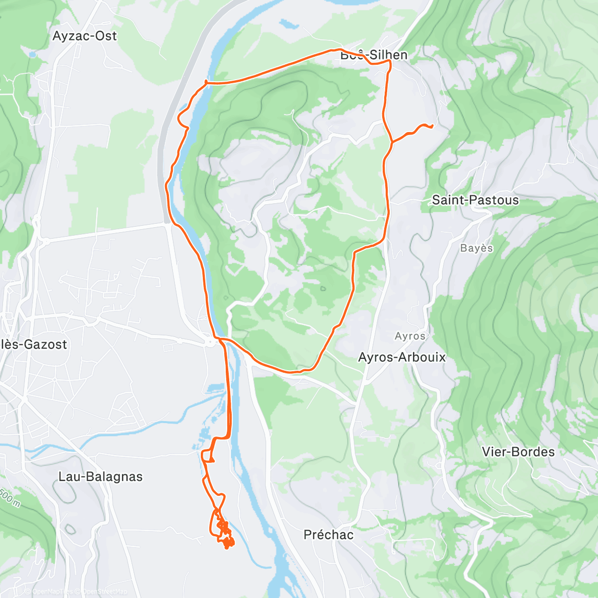 Map of the activity, Mtb en famille