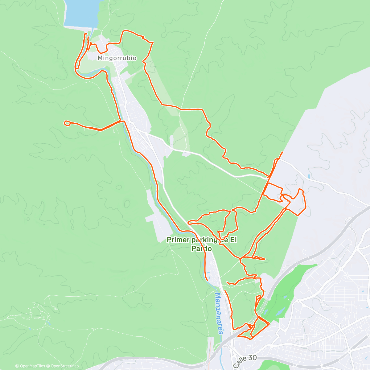 Карта физической активности (+45K Inaugurado 1° Maratón NON Oficial -♥️El Pardo-)