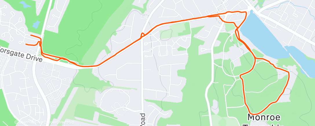 Map of the activity, Christmas Eve Run 🎅