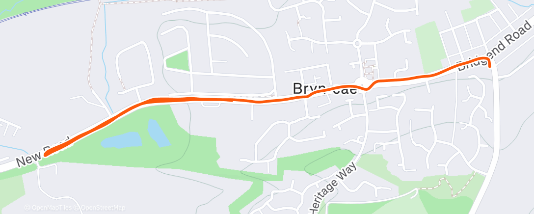 Map of the activity, Afternoon Walk