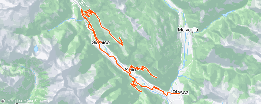 Map of the activity, Ticino Escape #2