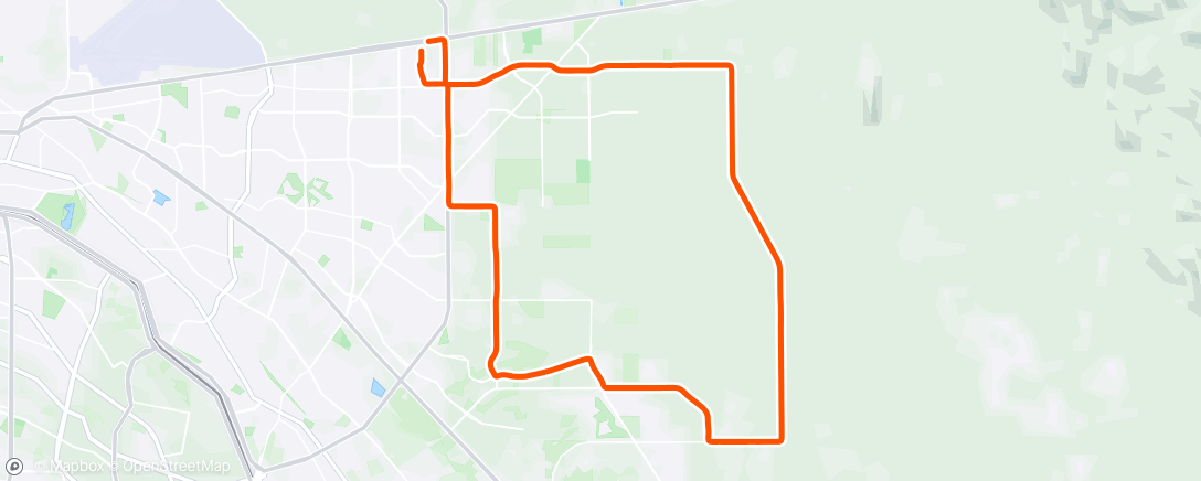 Map of the activity, Croissant Ride from La Wheela