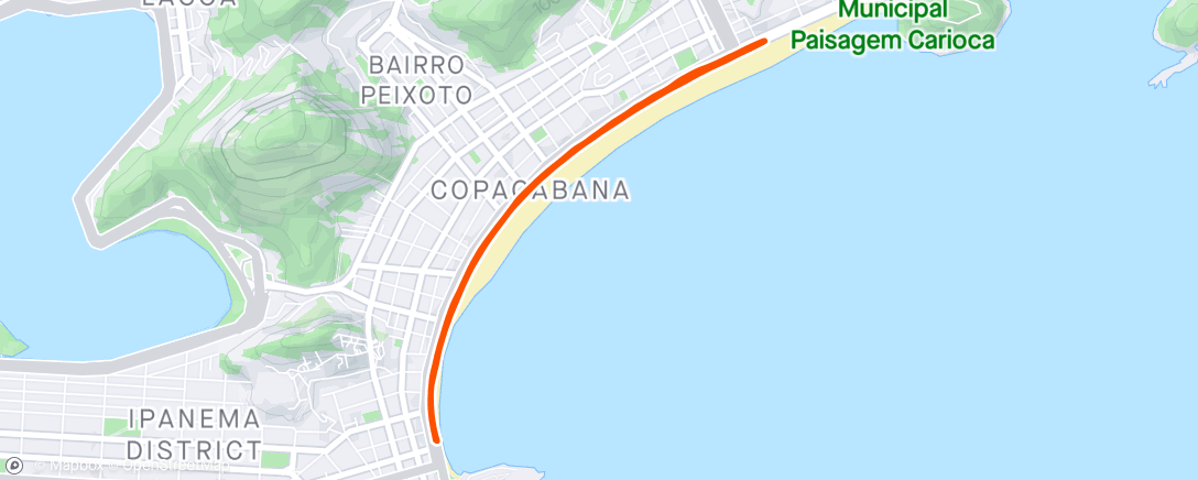 Map of the activity, Morning Walk Copacabana 🏝️🇧🇷