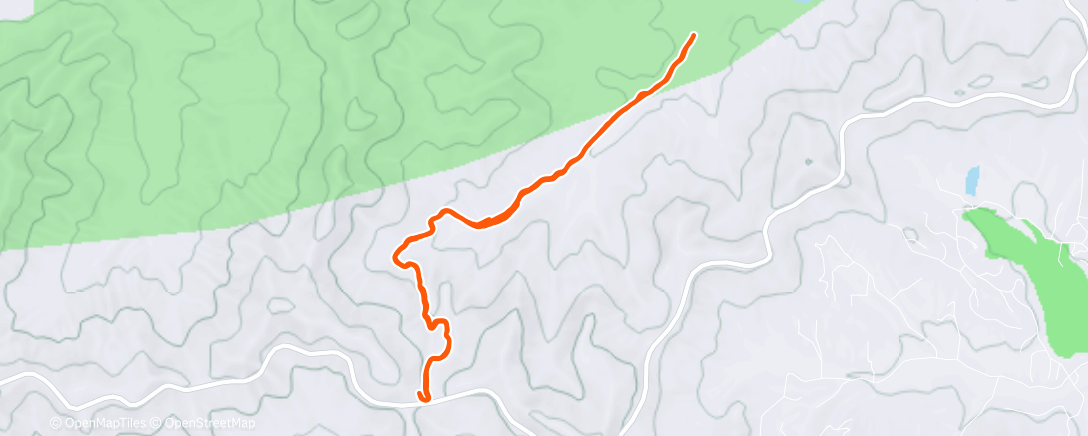 Map of the activity, Morning Trail Run