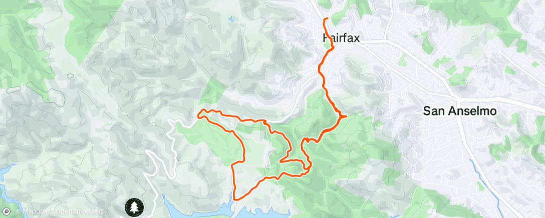 Map of the activity, Morning Ride