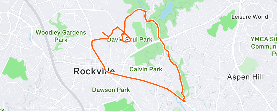 Map of the activity, Afternoon Ride