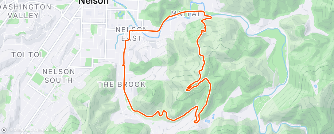 Map of the activity, Afternoon Mountain Bike Ride