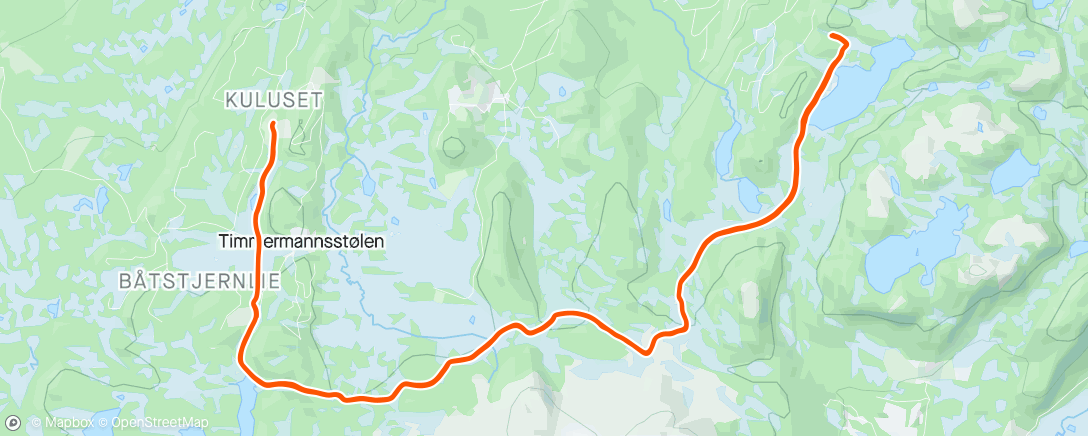 Map of the activity, Skitur med Nico og Amalie