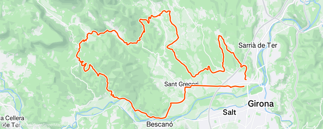 Map of the activity, POC social MTB ride