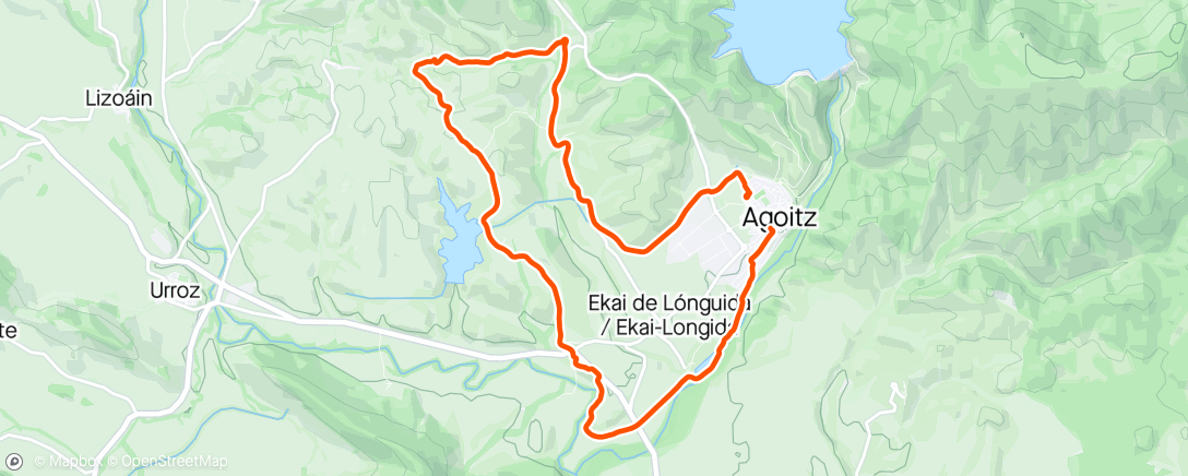 Map of the activity, Con lo blanco del jamón paseico por los alrededores.