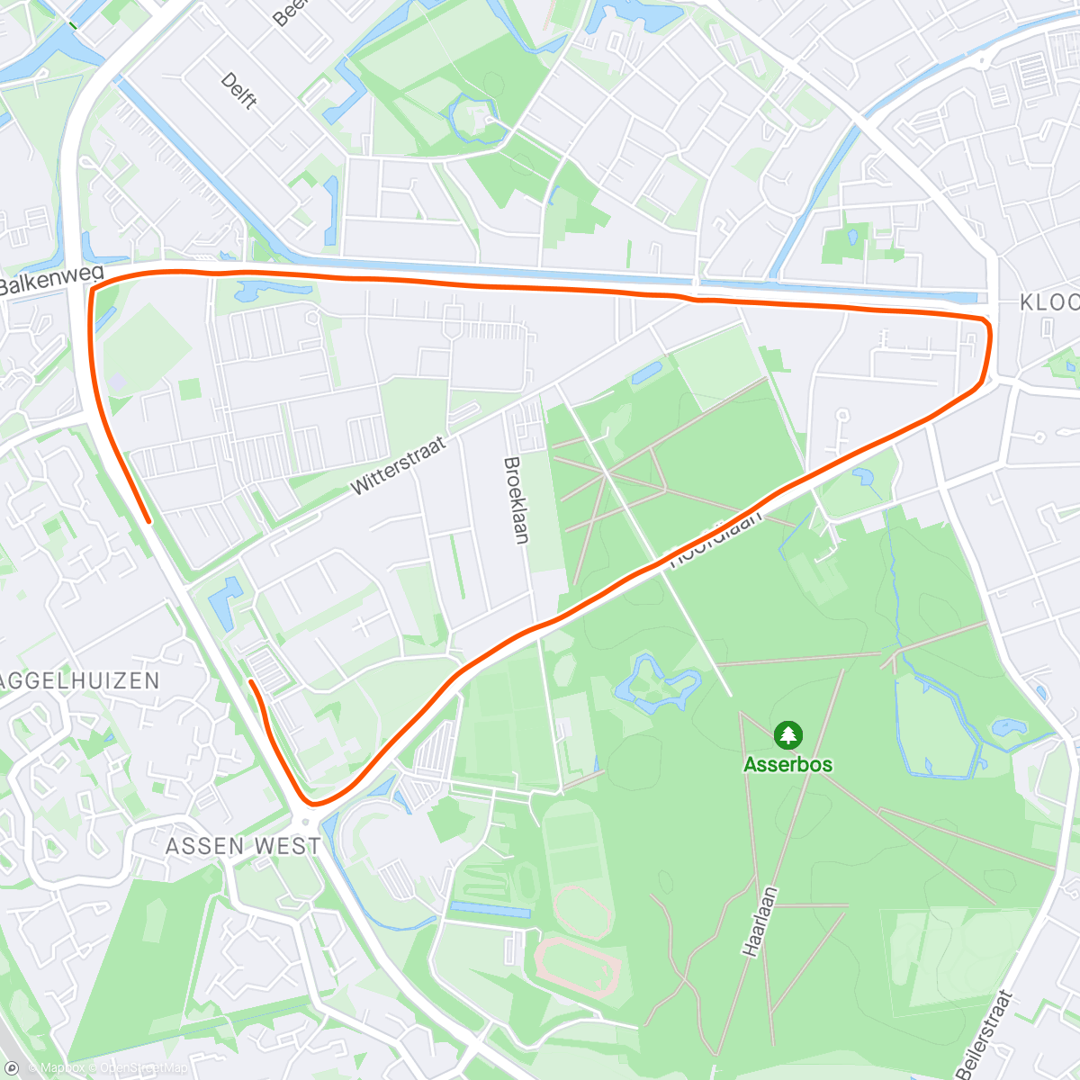Map of the activity, Omgekeerde route - ZC#21.6