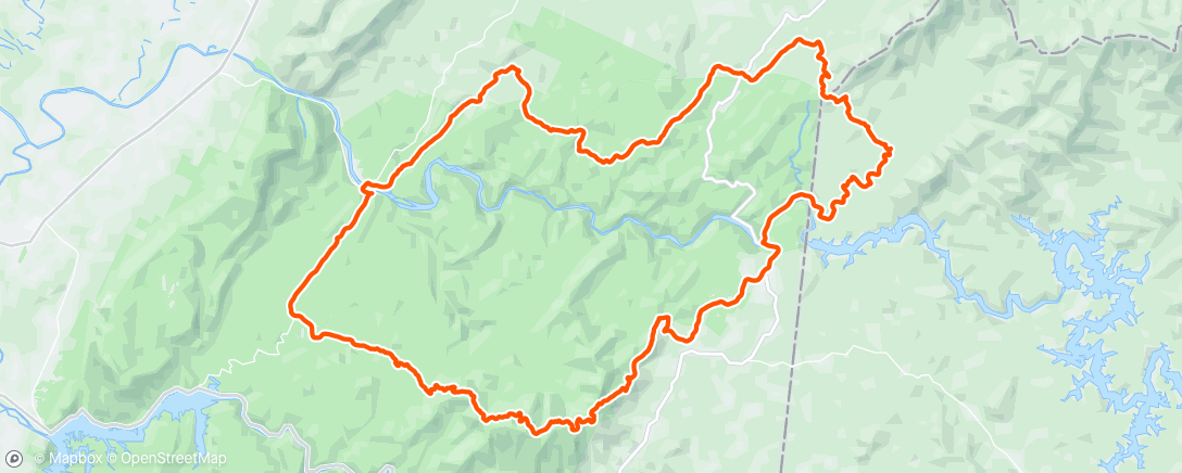 Map of the activity, Reliance Gravel Day 2 - felt amazing!!!