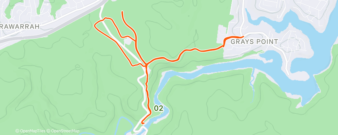 Map of the activity, Post Xmas trail social