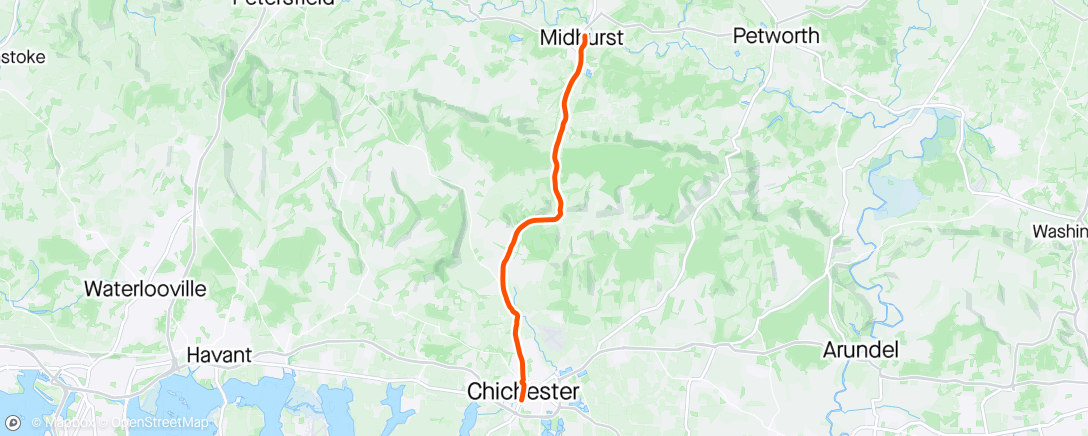 Map of the activity, Chichester home