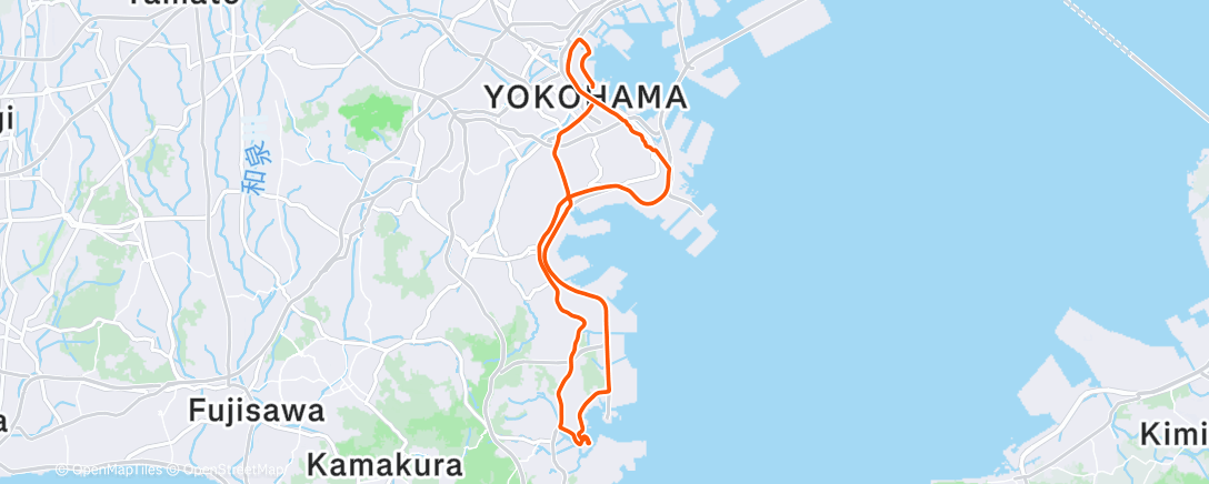 Map of the activity, Afternoon Ride