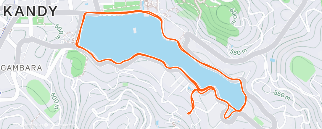 Map of the activity, Kandy