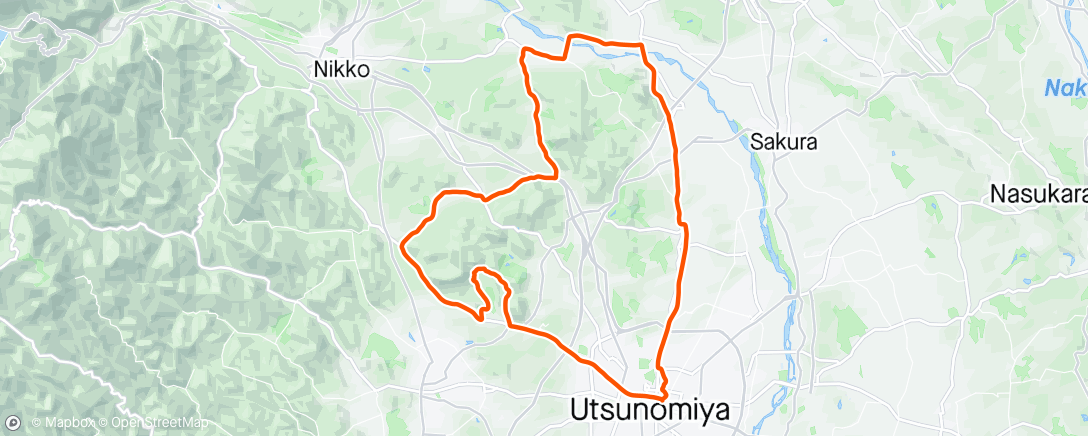 Map of the activity, Giro mattutino