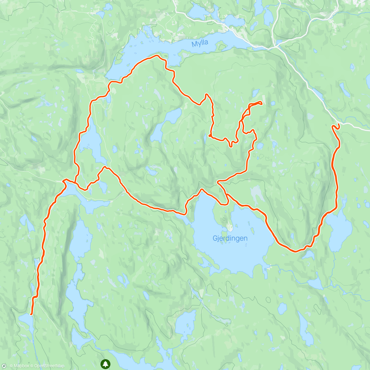 Map of the activity, Søndagstur til Svartbekken m/Sleivind Ljosland og Sev☀️🎁