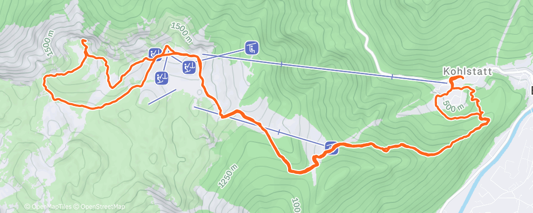 Map of the activity, Feuerkogel☀️