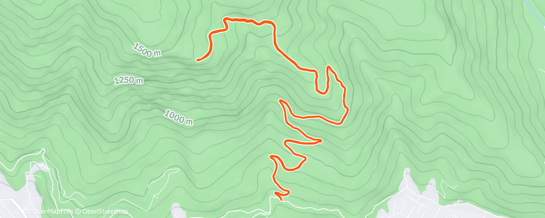 Map of the activity, Трейлраннинг (день)
