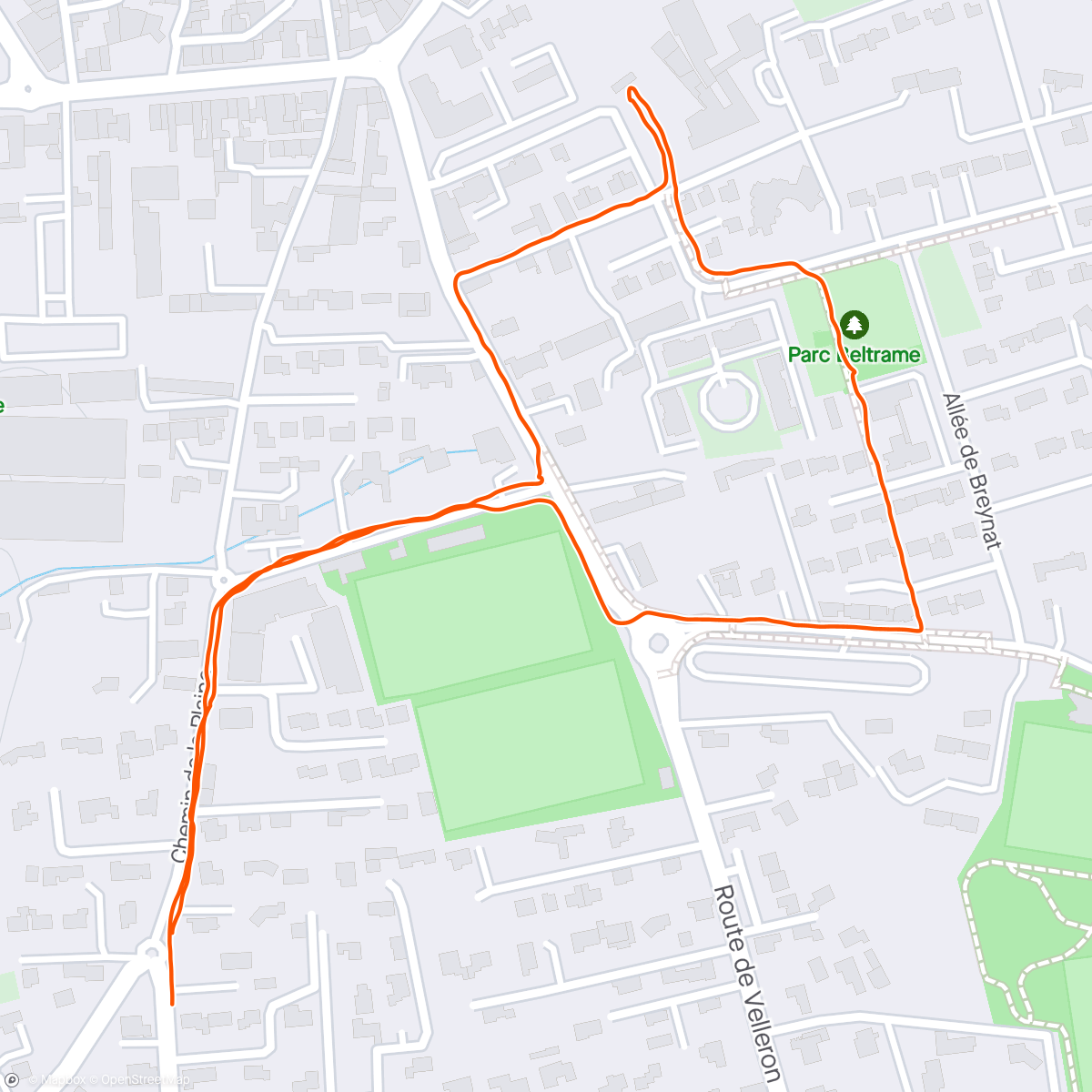 Map of the activity, Marche avec les enfants