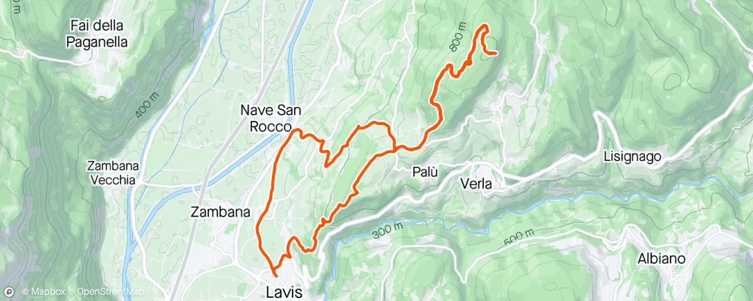Mapa de la actividad (Monte Corona)