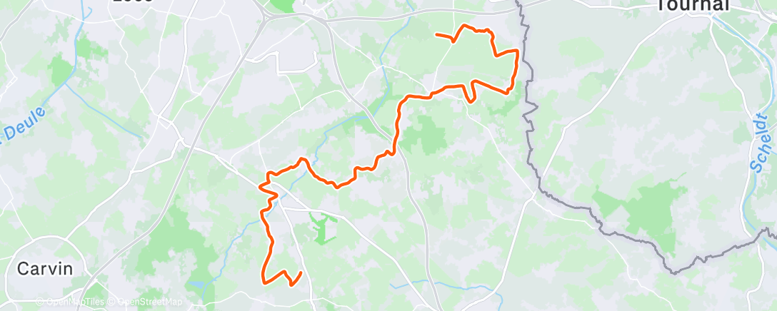Map of the activity, ROUVY - Race: Crank Series -  Mid week race "Paris Roubaix"