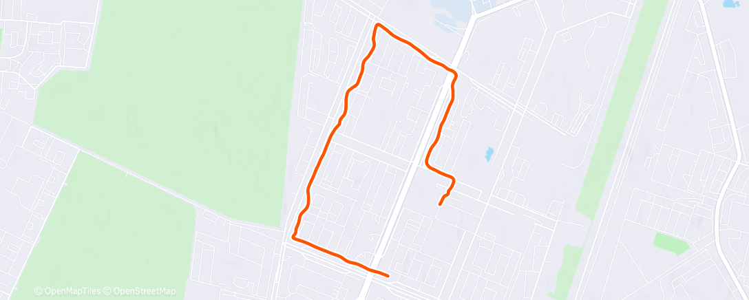 Map of the activity, Полуденный забег