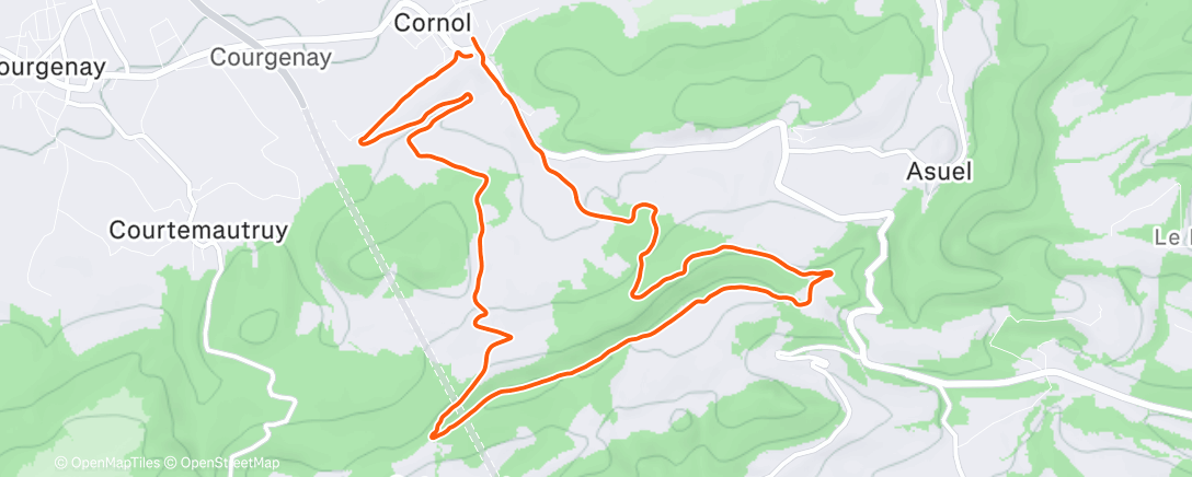 Карта физической активности (Morning Run)