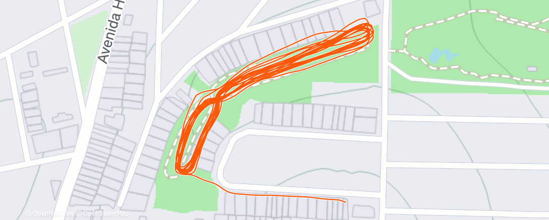 Map of the activity, Corrida matinal