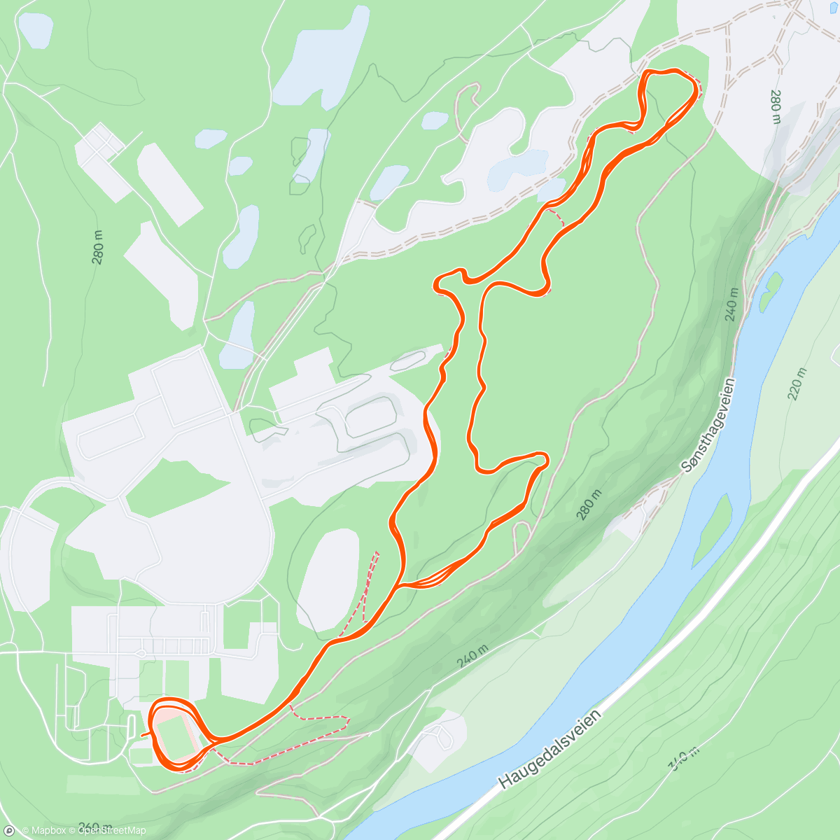 Map of the activity, Grunnmursøkt dag 4