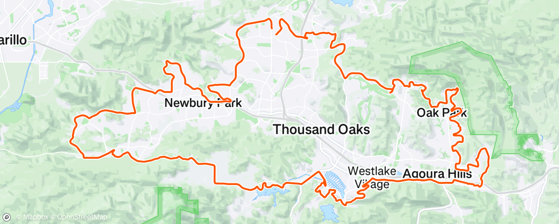 Map of the activity, Morning Ride