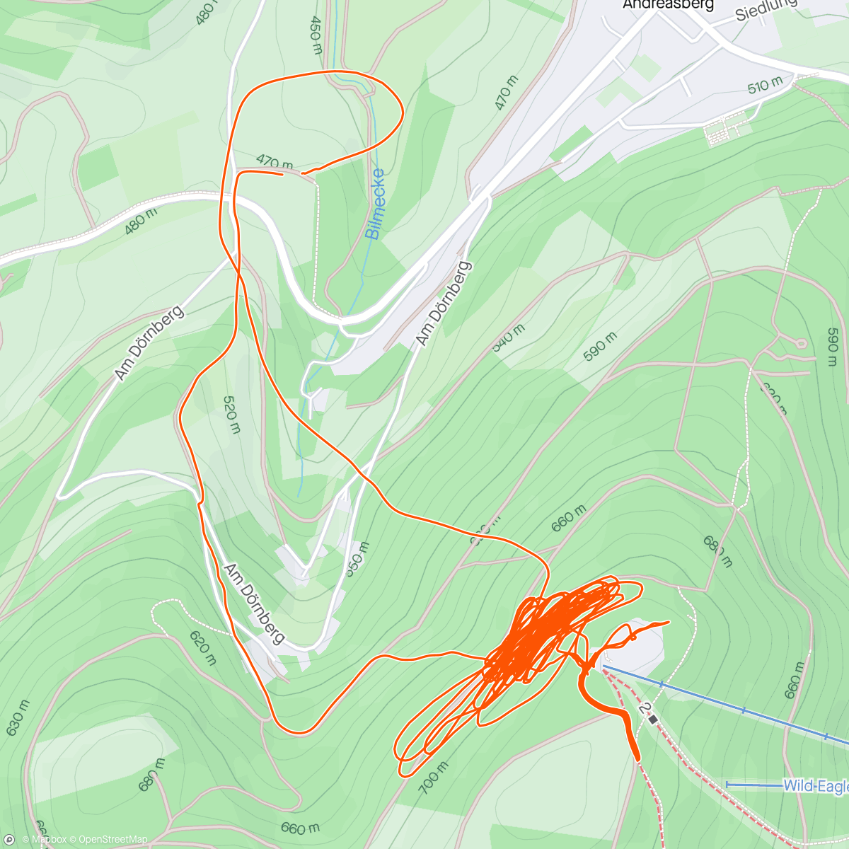 Mapa da atividade, Hike & Fly Stüppel