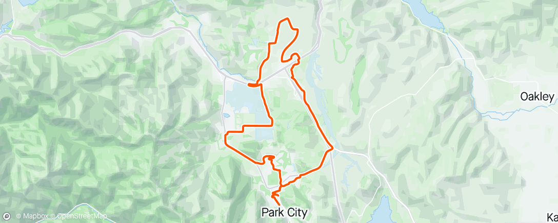 Mapa da atividade, Gorgeous day for a ride in Park City