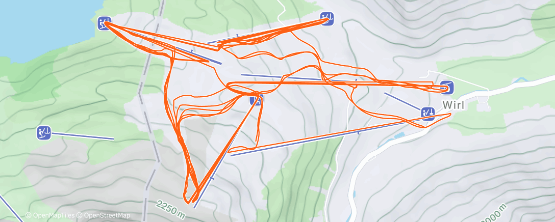 Map of the activity, Family Ski Galtür