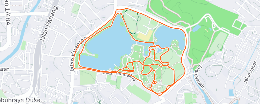 Map of the activity, Morning Run