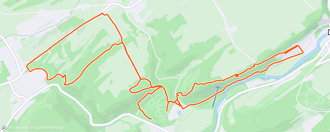 Map of the activity, Durbuy trailrun