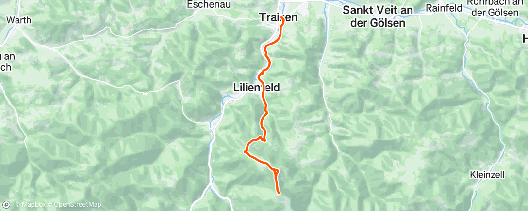 Map of the activity, Morning Run