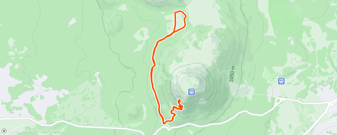 Map of the activity, Course à pied le matin