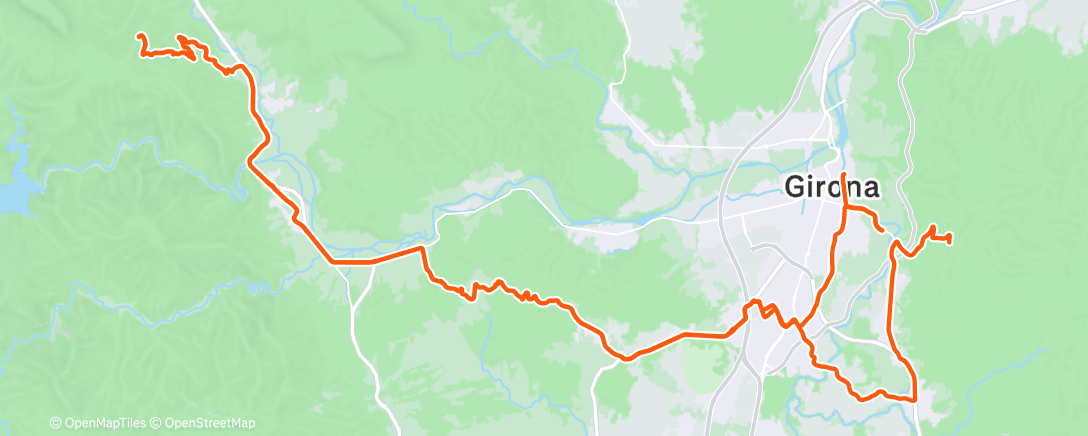 Карта физической активности (Lunch Ride)