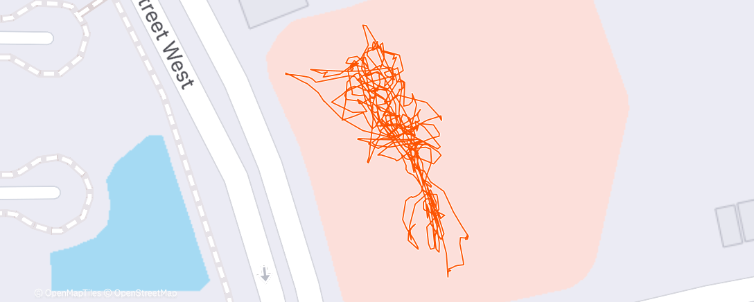 Map of the activity, Parents vs. Kids Football (Soccer)