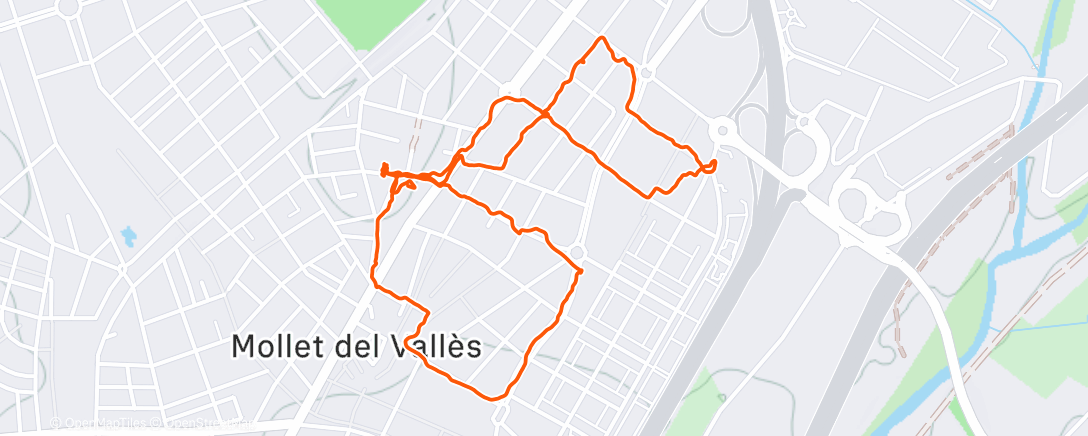 Карта физической активности (Carrera a la hora del almuerzo)