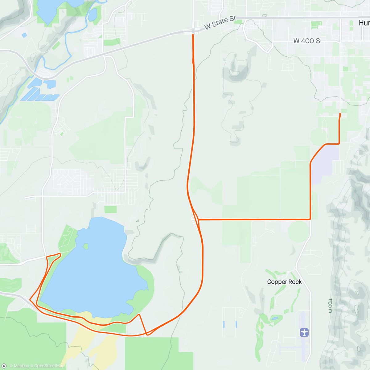 Map of the activity, pre-race