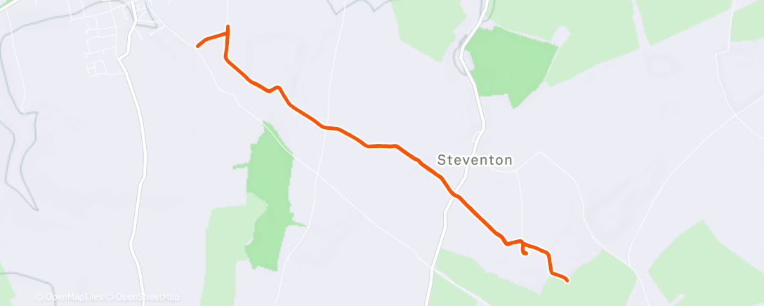 Map of the activity, Recce with Cathryn for walk with Steve and Deborah