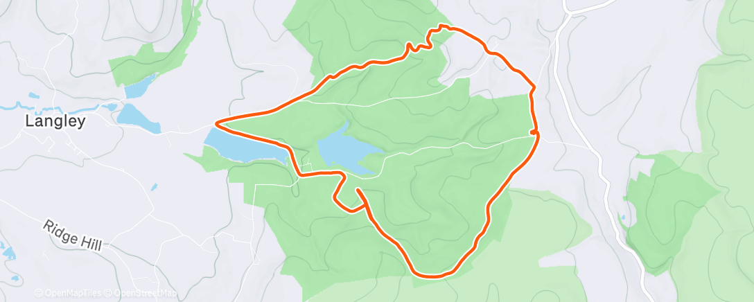 Map of the activity, Lunch Walk