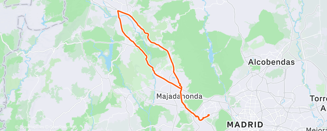 Map of the activity, Simulacro de salida por Navidad by KPLMR