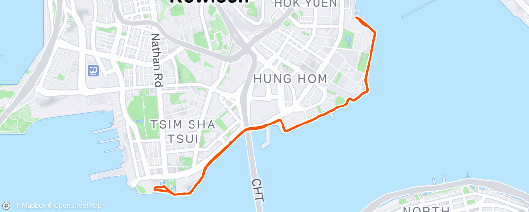 Map of the activity, 晨间跑步