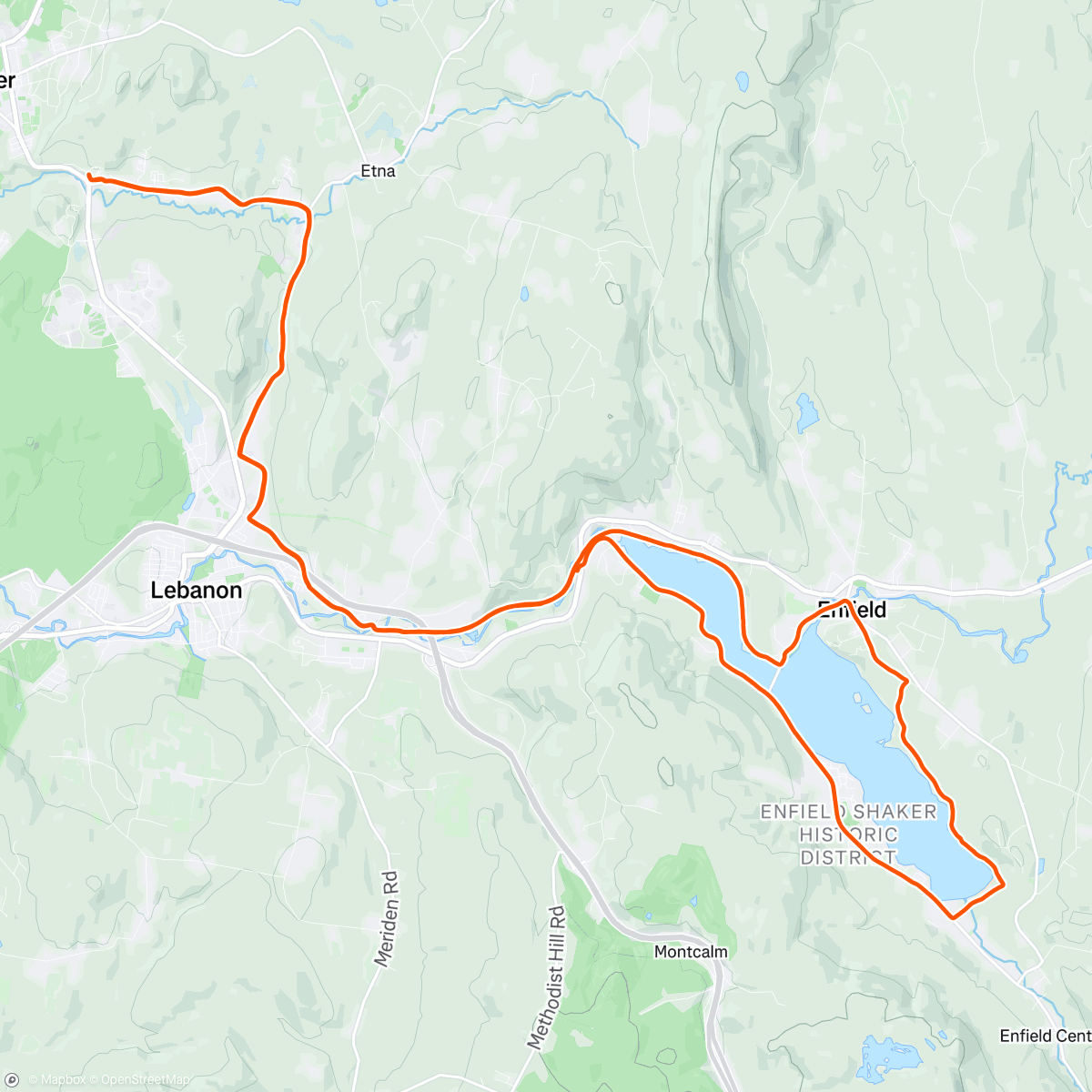 Map of the activity, Around Mascoma