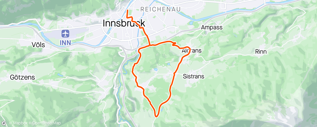 Map of the activity, Zwift - Interval Power Play in Innsbruck